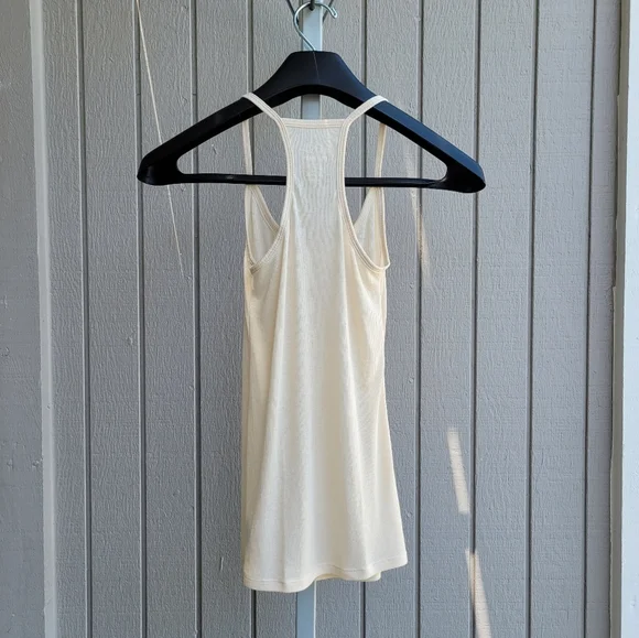 2011 NWOT Lightweight Ribbed Halter Tank Top Small Cream | Old Navy - Picture 7 of 14